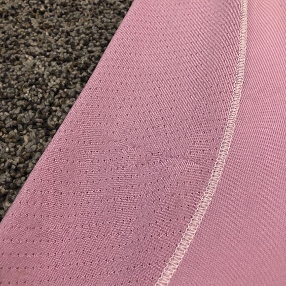 Under Armour Golf Polo Womens M Pink Fitted Mesh Lightweight - Picture 4 of 9